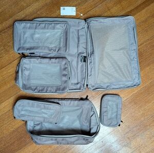 Quince Gray Compression Packing Cubes -  Set of 6